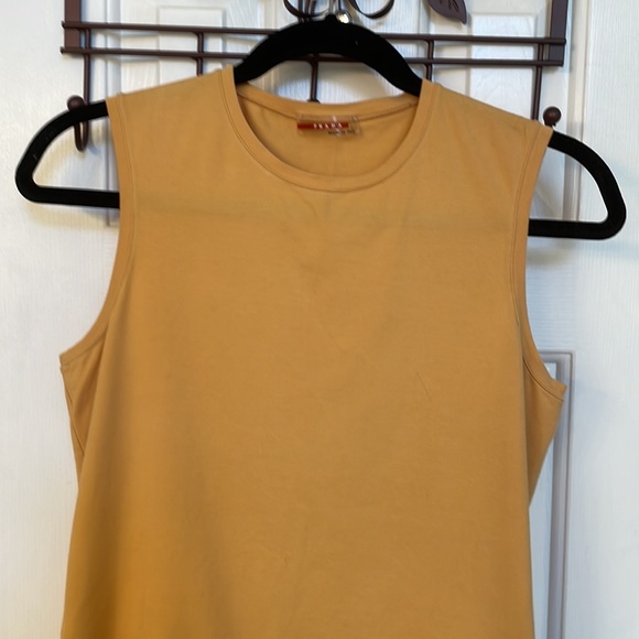 PRADA Vintage Gold Stretch Sleeveless Top - Picture 2 of 10